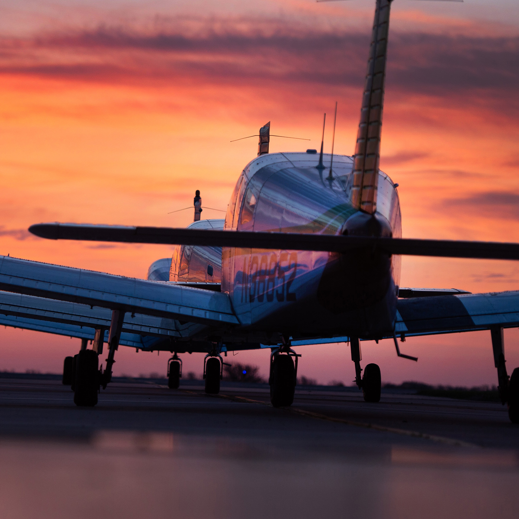 Hesston fleet at sunrise