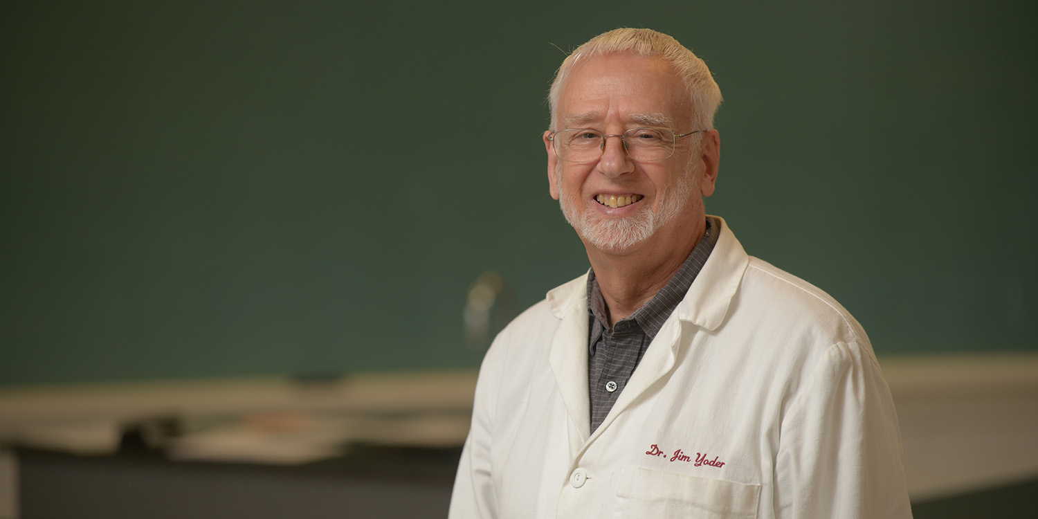 portrait of Dr. Jim Yoder, chemistry professor