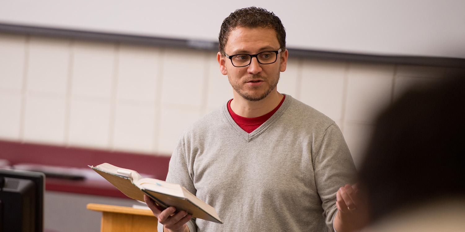Bible prof Nick Ladd teaches Biblical Literature