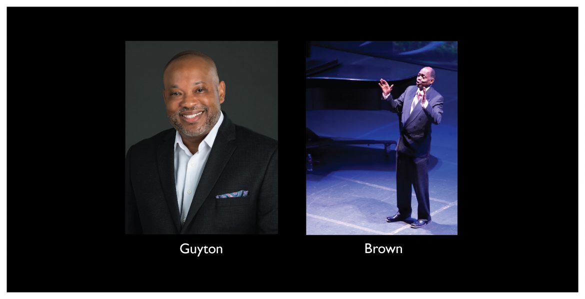 promotional photo featuring Glen Guyton and Tony Brown