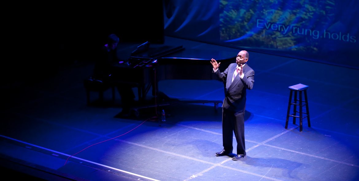 Photo: Tony Brown performs the original show, 