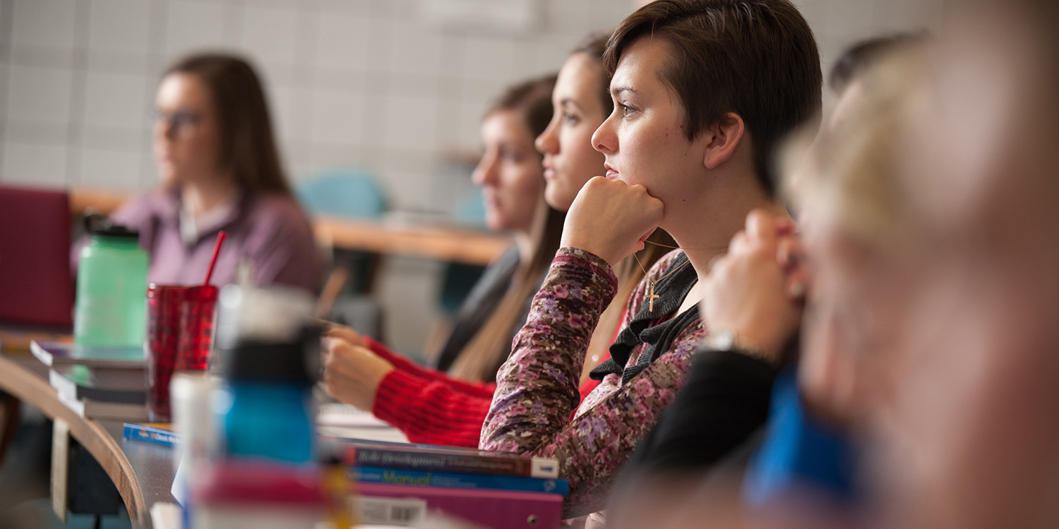 photo - Hesston College nursing students in class