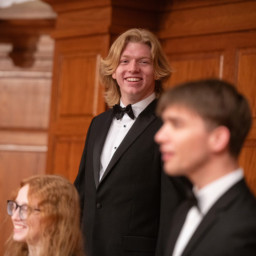 Close up of male Bel Canto singer.